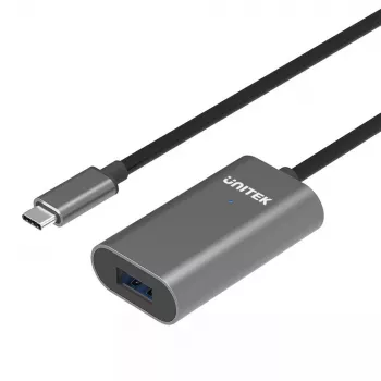 USB-Kabel UNITEK U304A USB 3.2 Gen 1 5m USB-C auf USB-A Grau
