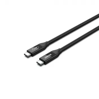 USB4 Gen 2x2 USB-C-Kabel Unitek C14100BK-0.8M — 0,8 m, USB-C auf USB-C, 40 Gbit/s, schwarz