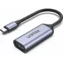 USB-C auf HDMI Adapter Unitek V1416B, grau, Einzelport-Videoausgabe