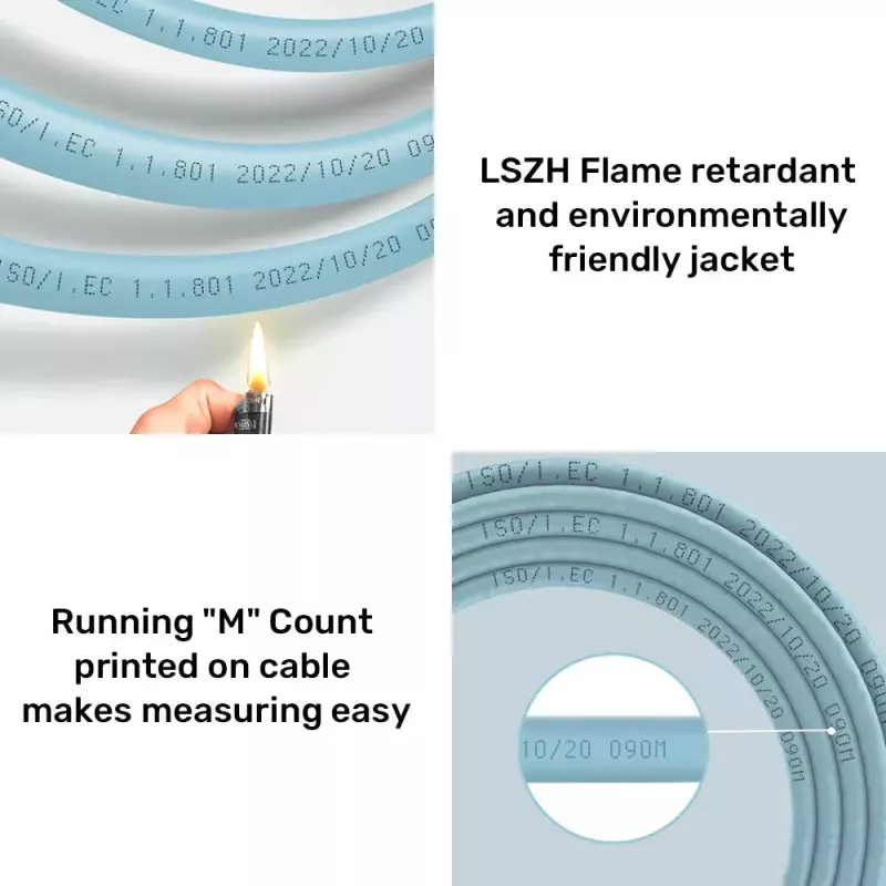 Netzwerkkabel UNITEK C18122BL RJ45 Cat7 305m Blau