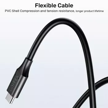 Stromkabel UNITEK C14115BK-1.8M USB-C DC 1,8 m 20 V 3,25 A