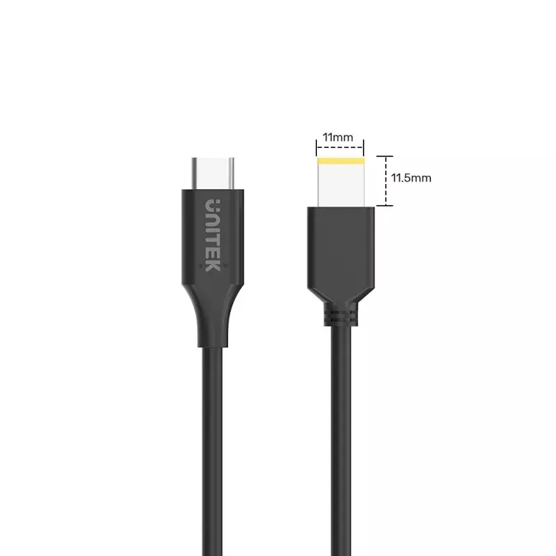 Stromkabel UNITEK C14115BK-1.8M USB-C DC 1,8 m 20 V 3,25 A