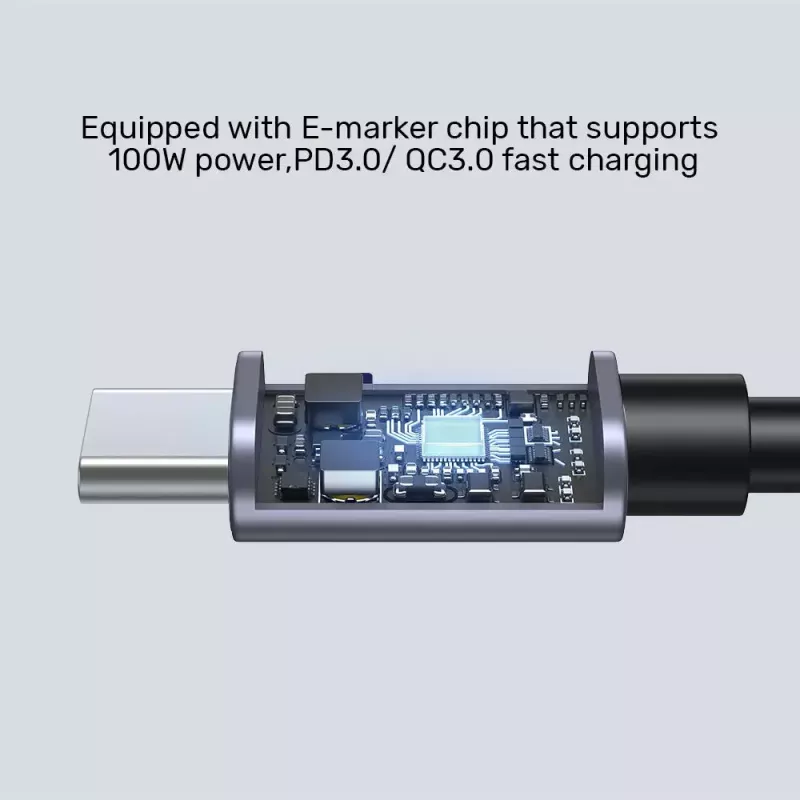 USB-Kabel UNITEK C14123BK-1M 1m USB 2.0 Schwarz Grau