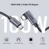 USB-Kabel UNITEK C14123BK-3M USB 2.0 USB C 3m Schwarz Grau
