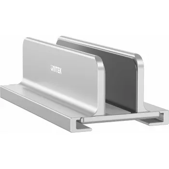 Laptop-Ständer Unitek OT172GY vertikales Aluminium für ein einzelnes Notebook (Unitek OT172GY)