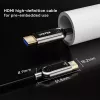 HDMI-Kabel UNITEK C11085GY01-40M 40 m 2.1 48 Gbit/s Schwarz