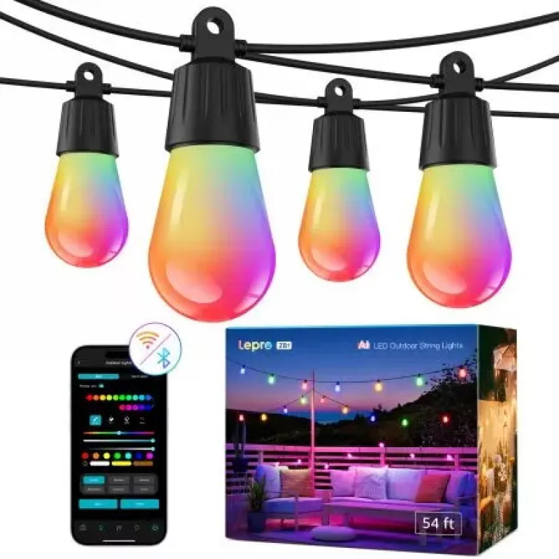 Intelligente mehrfarbige Außen-Lichterkette Nanoleaf 30 m ZB1 (ZB1-30-EU)