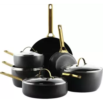 Pfannenset GreenPan CC008481-001 — gemischtes 6-teiliges Set, Schwarz und Gold