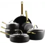 Pfannenset GreenPan CC008481-001 — gemischtes 6-teiliges Set, Schwarz und Gold