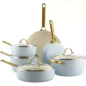 Kochtopf-Set GreenPan CC008485-001 — gemischtes Kochgeschirrset, 6-teilig, Blau und Gold