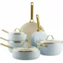 Kochtopf-Set GreenPan CC008485-001 — gemischtes Kochgeschirrset, 6-teilig, Blau und Gold
