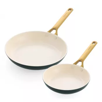 Bratpfannenset 2 Stück GreenPan Padova Reserve 20 cm & 26 cm – Grün, antihaftbeschichtetes Kochgeschirr