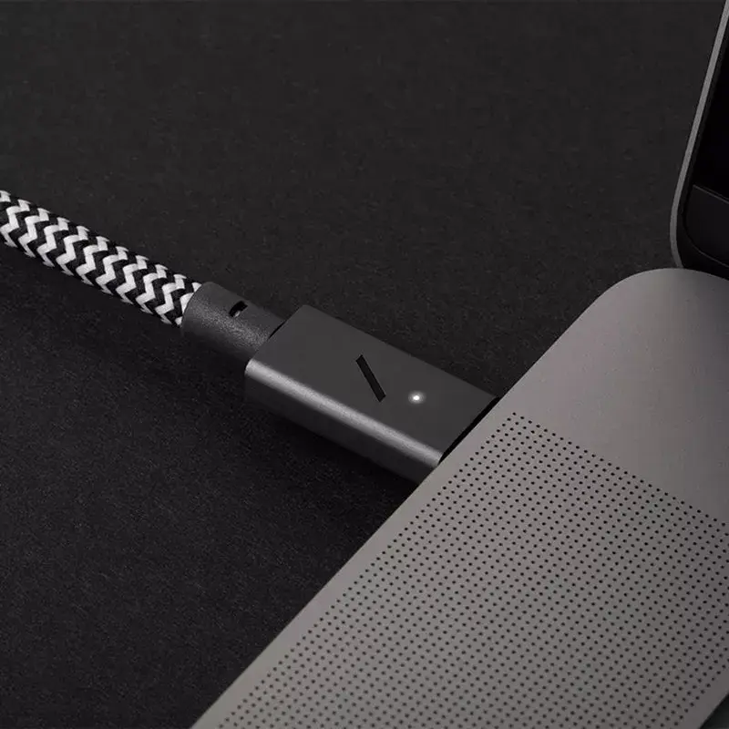 Native Union Belt Cable Pro USB-C auf USB-C, 2,4 m, LED-Anzeige, Rose