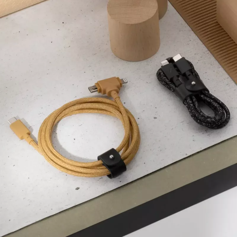 USB-C auf USB-C / Lightning Kabel Native Union Belt Kabel Duo, 1,5 m, Grün