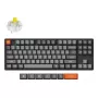 Mechanische Tastatur Keychron K8 Max 80% (87 Tasten) Kabel USB + RF Wireless + Bluetooth, RGB, Schwarz