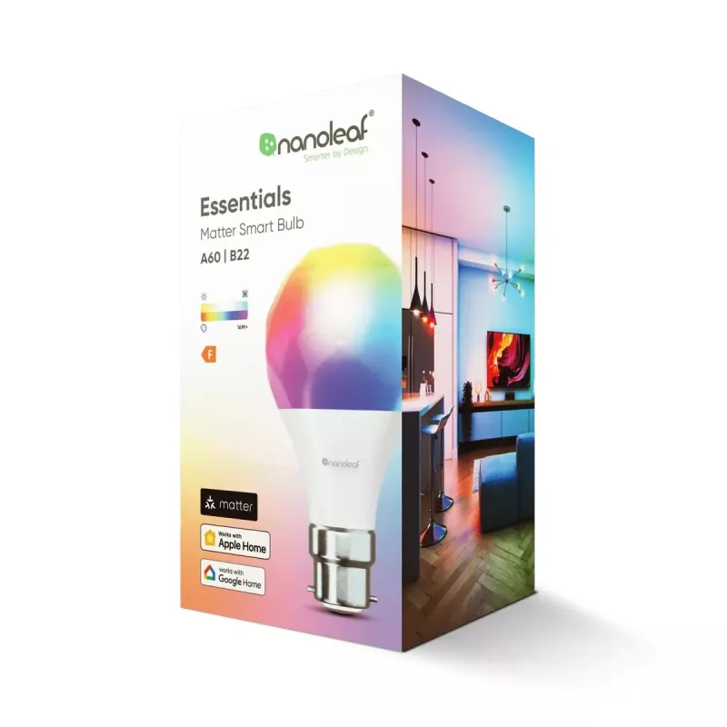 Intelligente LED-Lampe Nanoleaf Essentials A60 B22 Matter 9W 806 lm RGBCW 2700–6500K