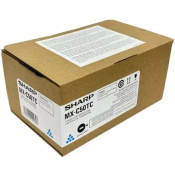 Toner-Kartusche Sharp MXC50TC Cyan für kompatible Sharp-Drucker, Original-OEM MX-C50TC