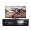 B-Tech Extra-Large TV-Schrank BT7565/B V2 Schwarz Glass Top 2 Shelves