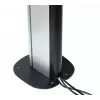 Bodenverschraubte Bodenplatte B-TECH SYSTEM X BT8380 für Bodenmontage, 240×240×6 mm, 200 kg, schwarz
