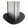 Bodenverschraubte Bodenplatte B-TECH SYSTEM X BT8380 für Bodenmontage, 240×240×6 mm, 200 kg, schwarz
