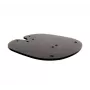 Bodenverschraubte Bodenplatte B-TECH SYSTEM X BT8380 für Bodenmontage, 240×240×6 mm, 200 kg, schwarz