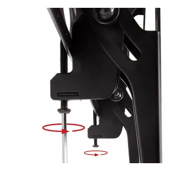 Wandhalterung B-TECH BT8431-PRO/B für Flachbildschirme 39–55 Zoll, neigbar -15° bis 15°, VESA bis 400×400, Tragkraft 50 kg, schwarz