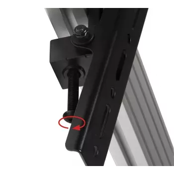 Flachbildschirm-Montagearm B-TECH SYSTEM X VESA 400 mit Neigung für BT8390, schwarz, 70 kg Tragfähigkeit
