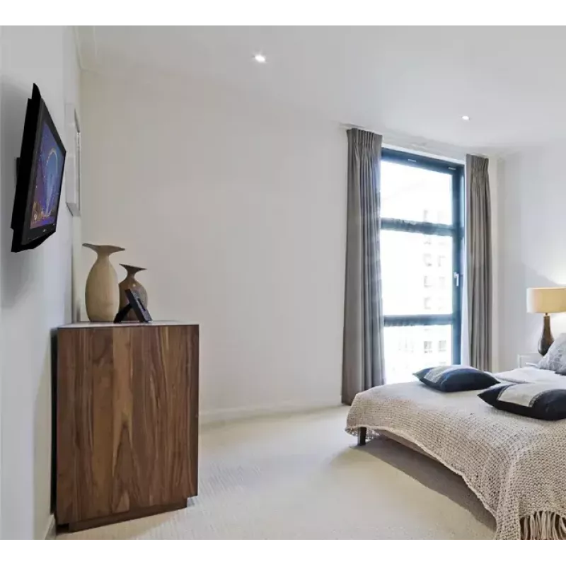 Wandhalterung B-TECH BT7511/B für Flachbildschirme, neigbar -10° bis 17°, bis 20 kg, für 28 Zoll (max. 71,1 cm), VESA 75x75–100x100, 5,5 cm Wandabstand, schwarz