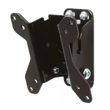 Wandhalterung B-TECH BT7511/B für Flachbildschirme, neigbar -10° bis 17°, bis 20 kg, für 28 Zoll (max. 71,1 cm), VESA 75x75–100x100, 5,5 cm Wandabstand, schwarz