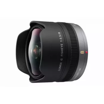 Kameraobjektiv Panasonic H-F008E Schwarz