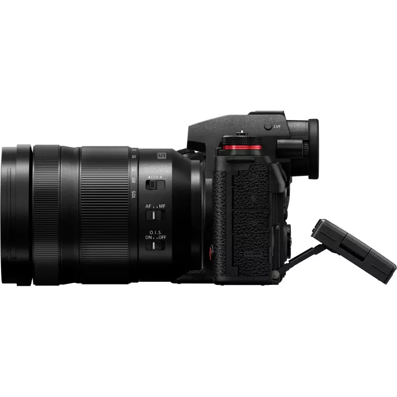 Spiegellose Kamera Panasonic Lumix DC-S1R II mit 24–105mm Objektiv, 47,3MP Vollformat