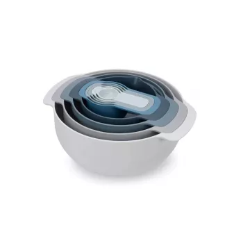 Set Joseph Joseph Nest stapelbar Blau Grau 4,5 L Schüssel 1,65 L Sieb