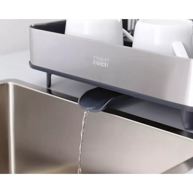 Abtropfgestell Joseph Joseph Extend Steel Erweiterbar Schwarz Edelstahl 527 mm