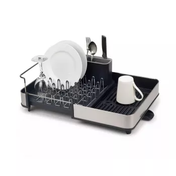 Abtropfgestell Joseph Joseph Extend Steel Erweiterbar Schwarz Edelstahl 527 mm