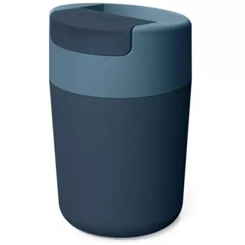 Reisebecher joseph joseph Sipp 340 ml mit hygienischem Deckel, blau