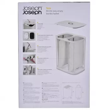 Wäschekorb Joseph Joseph Tota 90L ecru — 90 L Fassungsvermögen, langlebiges Design
