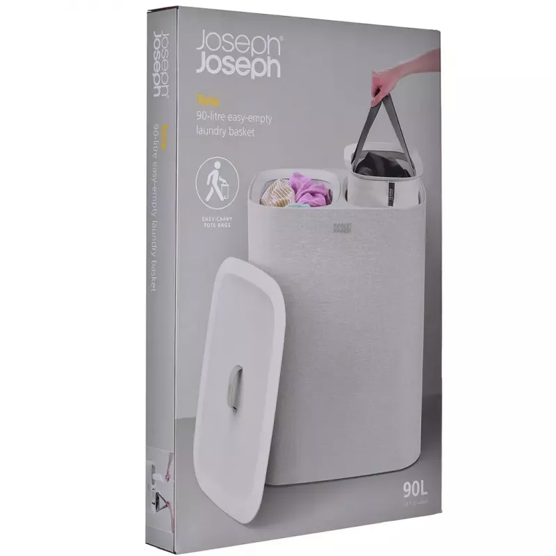 Wäschekorb Joseph Joseph Tota 90L ecru — 90 L Fassungsvermögen, langlebiges Design