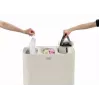 Wäschekorb joseph joseph Tota Trio 90L — 90 Liter Fassungsvermögen, Sortierung mit drei Fächern, ecru