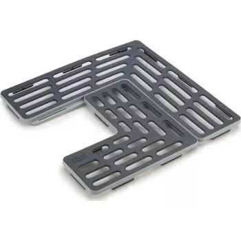 Spülbeckenmatte Joseph Joseph SinkSaver Grau verstellbar 85037 – schützende Spülbeckeneinlage, flexible Passform für verschiedene Beckengrößen