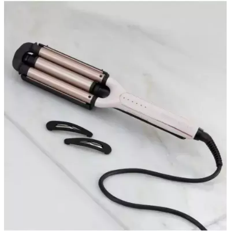 Automatischer Lockenstab Remington CI91AW — roségold/schwarz, S-förmiger Zylinder, Keramikbeschichtung, 150–210 °C, 3 m Drehkabel