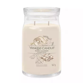 Yankee Candle Signature Warm Cashmere Großes Duftglas, 567 g
