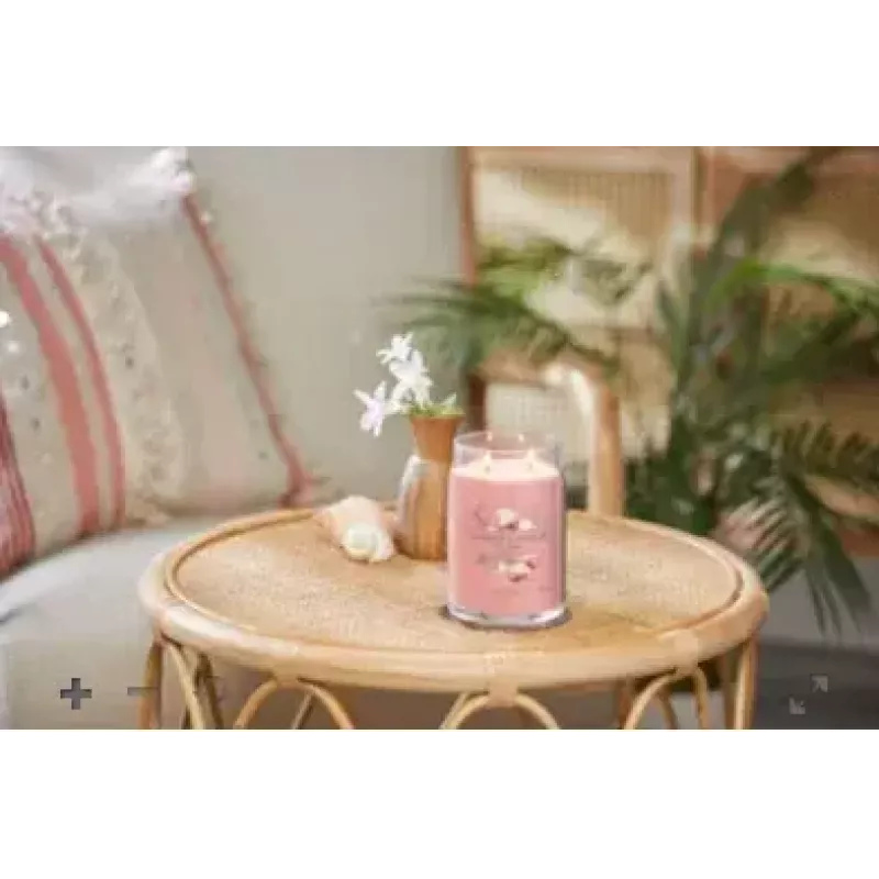 Wachskerze Zylinder Yankee Candle 1629962E Zitrus Blumen Vanille Pink 157mm 9.3cm 567g