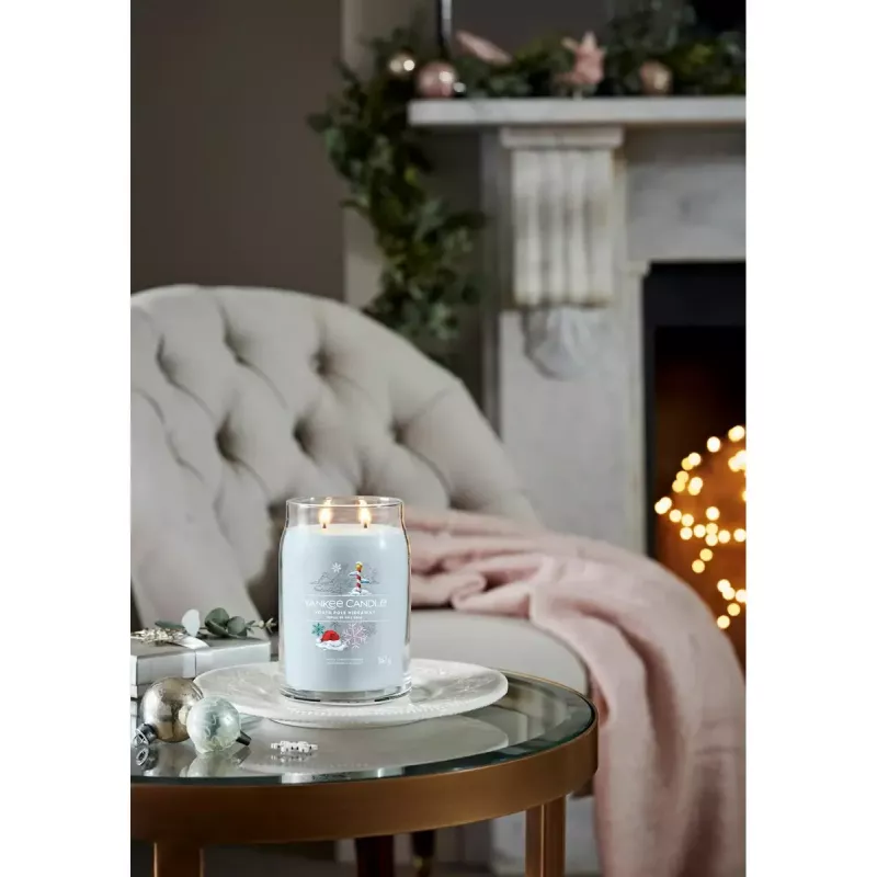 Wachskerze Yankee Candle North Pole Hideaway Blau 157 mm 567 g
