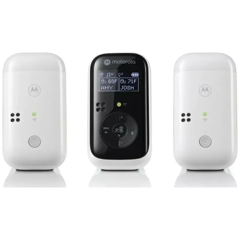 Babyphone MOTOROLA PIP15 Twin Audio mit 120 m Reichweite, Zwei-Geräte-Audio-Set
