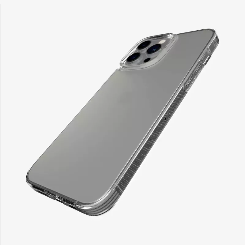Handyhülle Tech21 Evo Lite Hülle für iPhone 13 Pro Max — transparent, passend für 17 cm (6,7 Zoll)