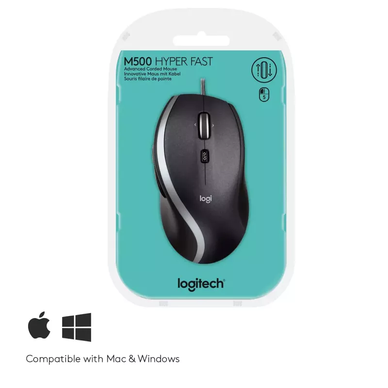 Maus Logitech LGT-M500 USB Type-A