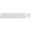 Logitech MK950 Signature schlank Tastatur Maus enthalten Büro RF Wireless + Bluetooth QWERTY Dänisch Finnisch Norwegisch Schwedisch Weiß
