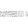 Logitech MK950 Signature schlank Tastatur Maus enthalten Büro RF Wireless + Bluetooth QWERTY Dänisch Finnisch Norwegisch Schwedisch Weiß