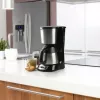 Filterkaffeemaschine Domo DO709K — halbautomatisch, 1 L Wassertank, 8-Tassen-Kanne, LCD, Edelstahl/Schwarz