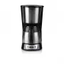 Filterkaffeemaschine Domo DO709K — halbautomatisch, 1 L Wassertank, 8-Tassen-Kanne, LCD, Edelstahl/Schwarz